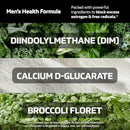 DIM Supplement for Men 300mg | Estrogen Blocker & Aromatase Inhibitor | Extra Strength Men’s Hormone Balance & Fitness Booster with Diindolylmethane Plus CDG & Broccoli Floret | Gluten-Free | 60 Ct Infinity Warehouse
