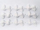 Tara Girls Self Hinge Bow Hair Barrettes 18 Pieces Selection (White) Tara