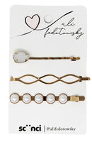 scunci pearl bobby pins, 3 ct scrunchie