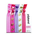Popband Unicorn Print Elastic Hair Tie Band 5 Pack POPBAND