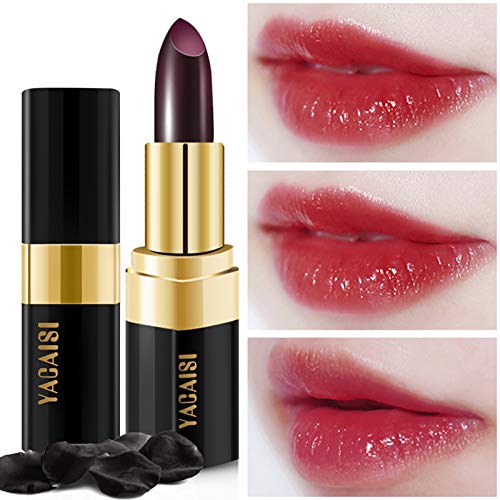 Lip Balm Lipstick, Raibaubl Lip Stain Long Lasting Waterproof, Long Lasting Nutritious Lip Balm Lips Moisturizer Lipstick For Women(Black rose) Raibaubl