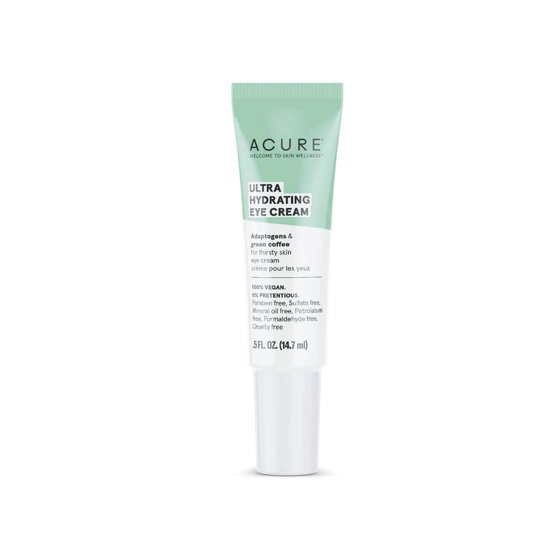 ACURE Ultra Hydrating Eye Cream | 100% Vegan | Intense Moisture for Super Thirsty Skin | Adaptogens & Green Coffee - Deeply Moisturizes | 0.5 Fl Oz Acure Store