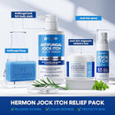 Hermon Antifungal Body Wash for Jock Itch: Tea Tree oil Body Wash for Jock Itch, Ringworm, Back Acne, Athlete's Foot, Tinea - Medicated Soap for Men and Women Infinity Warehouse