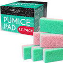 Karlash Professional Pedicure Foot Pumice Stone for Feet Skin Callus Remover and Scrubber for Dead Skins 2 Sided (Pack of 12) Karlash