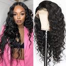 QTHAIR 14a 13x4 Human Hair Lace Front Wigs Loose Deep Wave Human Hair Lace Frontal Wigs 150% Density Unprocessed Brazilian Virgin Hair 18" Swiss Lace Front Wigs for Black Women QTHAIR