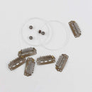 Sassina Accessory for Halo Hair Extension - 2 pcs 39inch Invisible Wire, 6 Clips, 4 Micro Ring Beads #A03#Light Brown
