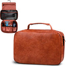 Hanging Toiletry Bag for Women & Men – Toiletry Kit, Water-Resistant Travel Organizer by VASCO (Brown (Eco Leather)) VASCO