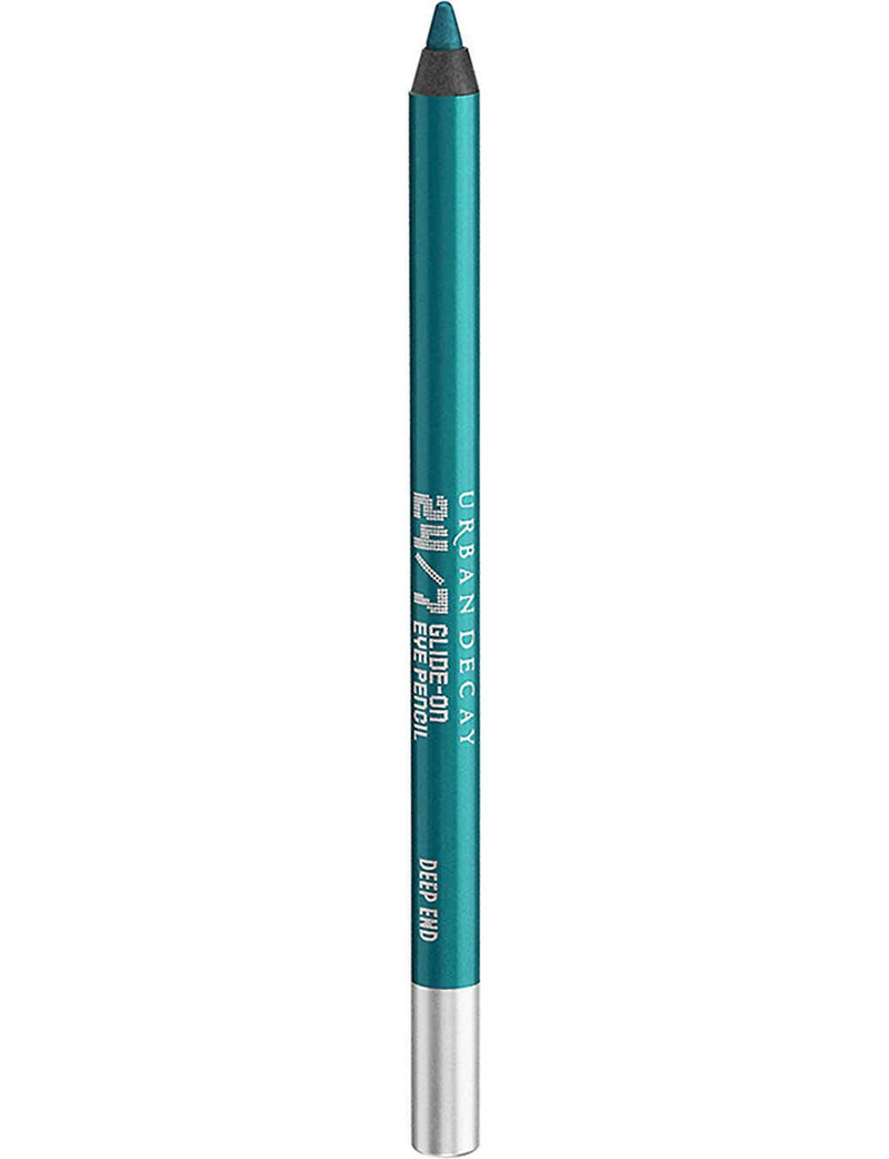 Urban Decay 24/7 Glide-On Waterproof Eyeliner Pencil - Long-Lasting - Deep End, Bright Metallic Peacock Teal with Shimmer Finish URBAN DECAY