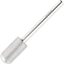 USA Pana 3/32" Safety Nail Carbide - Smooth Round Top Large Barrel Head for Electric Dremel Drill Machine - Grit Size: (4XC, 3XC, 2XC, XC, C, M, F, XF) (Fine (F) SILVER) PANA