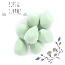 Green Tea Premium Quality Makeup Sponges, Soft Microfiber Blenders, 2 pack Dynec
