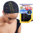 Freetress 5" Lace Part Crochet Wig Cap with Combs Diamond Shape Net (2 Pack) Freetress
