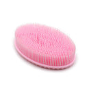 DNC Exfoliating Silicone Body Scrubber Shower Bath Body Brush Easy to Clean, Lathers Well, Eco Friendly (Pink) DNC