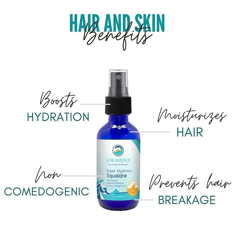 Stream2Sea SPF 30 Mineral Sunscreen & Squalane Oil for for Moisturized Skin and Hair -Boosts Collagen with Vitamin E - Natural Protection & Hydration for Skin - Reef Safe and Paraben Free STREAM 2 SEA