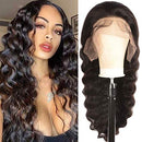 JIETAI 9A HD Transparent T-Part Loose Deep Wave Lace Front Wigs Human Hair for Black Women Wigs 180% Density Lace Front Human Hair Wigs Pre Plucked Bleached Knots with Baby Hair (26 inch) JIETAI