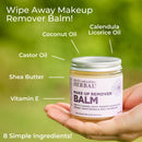 Ora's Amazing Herbal Makeup Remover Balm, Calendula Cleansing Balm with Licorice Root, Make Up Remover, Fragrance Free Skincare, Plant Based Makeup Melt, 4 oz Infinity Warehouse
