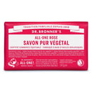 Dr. Bronner’s - Pure-Castile Bar Soap (Rose, 5 ounce) - Made with Organic Oils, For Face, Body and Hair, Gentle and Moisturizing, Biodegradable, Vegan, Cruelty-free, Non-GMO Dr. Bronner's