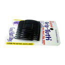 Good Hair Days 2 3/4 Inch Grip-Tuth Comb - Black - 2 Combs Good Hair Days