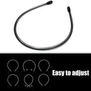 3PCS Metal Hairbands, Black Fashion Spring Headband for Men & Women,Unisex Elastic Sports Wide Hair Band Hoop Clips Accessories Etercycle