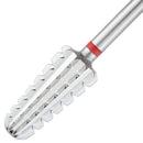 PANA Nail Carbide Volcano Bit - Two Way Rotate use for Both Left and Right Handed - Fast remove Acrylic or Hard Gel - 3/32" Shank - Manicure, Nail Art, Drill Machine (3x Coarse, Silver) PANA