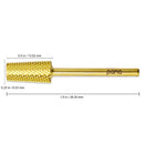 Premium Pana 3/32" Tapered Barrel Carbide Nail Bit -For Electric Dremel Drill Machine, Nail Art Design, Manicure, Pedicure, Nail File, Cuticle Clean etc. (Fine Grit- Gold) PANA