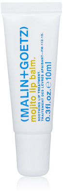 Malin + Goetz Mojito Lip Moisturizer for men and women, long lasting hydrating, soothing dry lip repair treatment, lightly fragranced, color free. vegan and cruelty free 0.3 fl oz Malin + Goetz