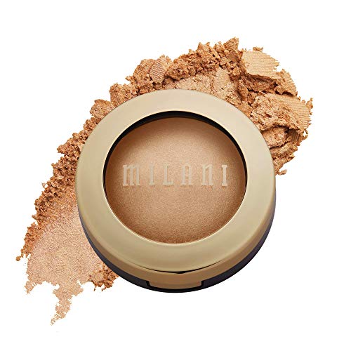 Milani Baked Highlighter (Champagne D'oro) - Cruelty-Free Powder Highlighter, Highlight Face for a Shimmery or Matte Finish Milani