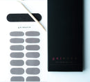GELMATE Semicured Gel Nail Strips UV/LED Lamp Required 20 Real Gel Nail Polish Wraps Mr Grey GelMate