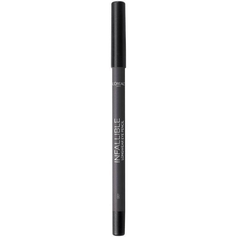 L'Oreal Paris Makeup Infallible Pro-Last Pencil Eyeliner, Waterproof and Smudge-Resistant, Glides on Easily to Create any Look, Grey, 0.042 Oz. L'Oreal Paris