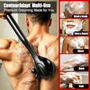 Back Shaver for Men, Rechargeable Electric Back Shaver with Long Handle, Waterproof Full Body Hair Trimmer&Groomer Kit with Replaceable Shaving Heads Infinity Warehouse