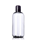 8oz Plastic Clear Bottles (6 Pack) BPA-Free Squeeze Containers with Disc Cap, Labels Included Aromine