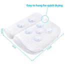 AmazeFan Bath Pillow, Bathtub Spa Pillow with 4D Air Mesh Technology and 7 Suction Cups, Helps Support Head, Back, Shoulder and Neck, Fits All Bathtub, Hot Tub and Home Spa AmazeFan