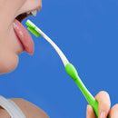 2 Pack Tongue Scraper, Tongue Cleaner Brush for Adults Tongue Scrubber for Better Breath (Green&Blue) Ceonam