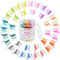 EAONE Butterfly Hair Clips 50Pcs, Pastel Cute Hair Clips Mini Small Hair Claw Clips Hair Aesthetic Accessories for 90s 2000s Girls Women Hair with Container Package, Gradient Transparency Colors EAONE