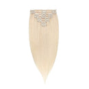 MY-LADY Clip in Remy Human Hair Extensions Highlighted Highlight 10"-24" Grade 7A Quality Full Head 8pcs 18clips Long Soft Silky Straight for Beauty Fashion 120g 24" / 24 inch