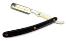 Classic Samurai Stainless Steel Professional Barber Straight Edge Razor with 100 Single Edge Razor Blades (Black) Classic Samurai