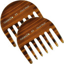 Giorgio G63 Small Travel Purse Hair Detangling Comb, Wide Teeth Pocket Comb for Thick Curly Wavy Hair. Hair Detangler Comb For Wet and Dry Everyday Care. Handmade of Cellulose, Saw-Cut Hand Polished GIORGIO