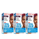 REVLON Total Color Permanent Hair Color, Clean and Vegan, 100% Gray Coverage Hair Dye, 48 Burgundy, 10.2 oz (Pack of 3) REVLON