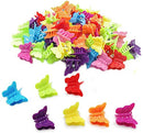 Willrain 50 Butterfly Hair Clips Claw Barrettes, Assorted Color Mini Jaw Clip Hairpin Accessories For Women And Girls Pcs Clips, Cute Clamps Hairpins Women, Girls, Kids, Baby, Random DJDLTGS