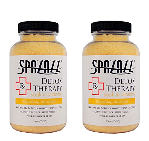 Spazazz Aromatherapy Spa and Bath Crystals -Therapy (2 Pack) (Detox Therapy -2 Pack) Spazazz