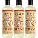 Mrs. Meyer's Clean Day Moisturizing Body Wash for Women and Men, Cruelty Free and Biodegradable Shower Gel Formula Made with Essential Oils, Oat Blossom Scent, 16 oz Bottle, Pack of 3 MRS. MEYER'S CLEAN DAY