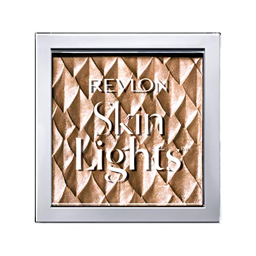 Revlon Skinlights Prismatic Powder Highlighter, Lightweight, Super-Smooth Buildable Shimmer, Daybreak Glimmer (201), 0.28 Oz REVLON