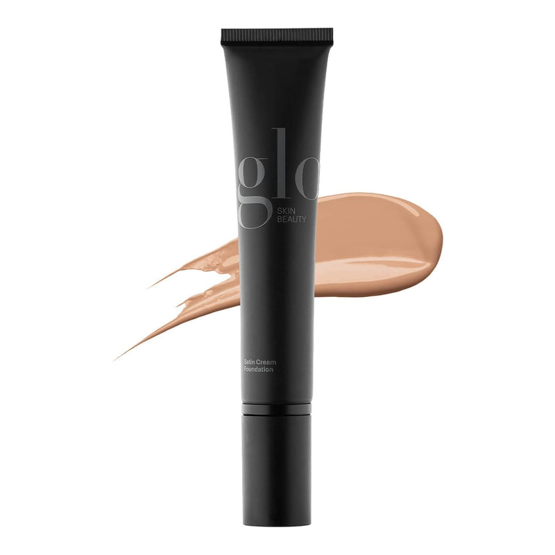 Glo Skin Beauty Satin Cream Foundation Makeup for Face, Natural Fair - Full Coverage, Semi Matte Finish, Conceal Blemishes & Even Skin Tone Infinity Warehouse