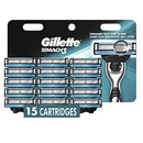 Gillette Mach3 Mens Razor Blade Refills, 15 Count, Designed for Sensitive Skin Gillette