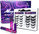 Arishine 3D 5D Magnetic Eyelashes Kit Magnetic Eyeliner For Use with Magnetic False Lashes Natural Look-No Glue Needed Arishine