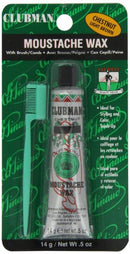 Clubman Moustache Wax Hang Pack - Chestnut, 0.5 oz Clubman
