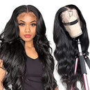ANNELBEL Hair 13x4 Lace Front Human Hair Wigs Body Wave Wigs Brazilian Virgin Human Hair 150% Density Lace Wigs Pre Plucked with Baby Hair for Black Woman Natural Color (26 Inch, Lace Wigs) ANNELBEL