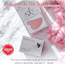 Mount Lai Rose Quartz Gua Sha Facial Tool – The Stone of Graceful Radiance – 100% Genuine Rose Quartz Stone Face Sculpting Tool for Lymphatic Drainage, Puffiness Reduction & Graceful Beauty Infinity Warehouse