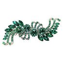 Faship Gorgeous Black Crystal Flower hair Barrette Clip Faship Store