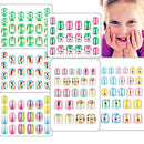 128 Pcs Fake Nails for Kids Stick on Nails for Little Girls Pre Glue Children Press On Nails Kit for Ages 7-12 Glue on Nails Toddlers Child Party Gift TMLECE TM
