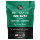 Tea Tree Oil Foot Soak With Epsom Salt - Made in USA - For Foot Odor, Toenail Fungus, Athletes Foot, Softens Calluses & Soothes Sore Tired Feet, Pedicure Spa at Home - 16oz FOOT CURE